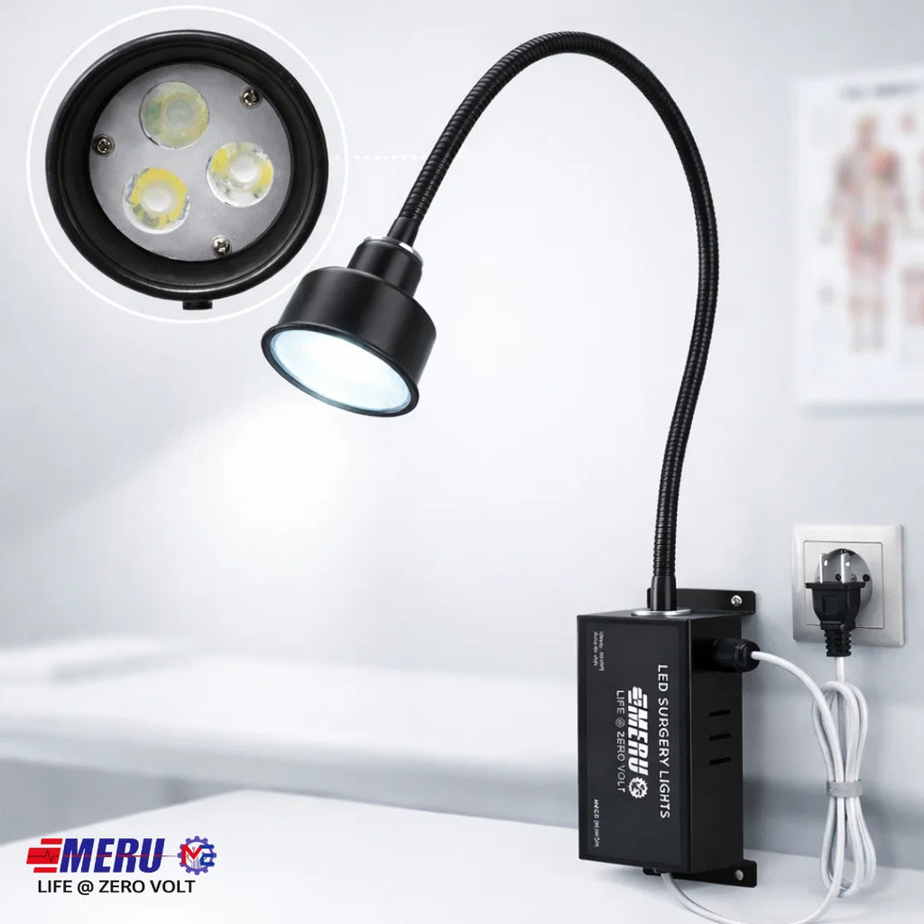 3 LED Examination Light Wall mounting 30K Lux capacity
