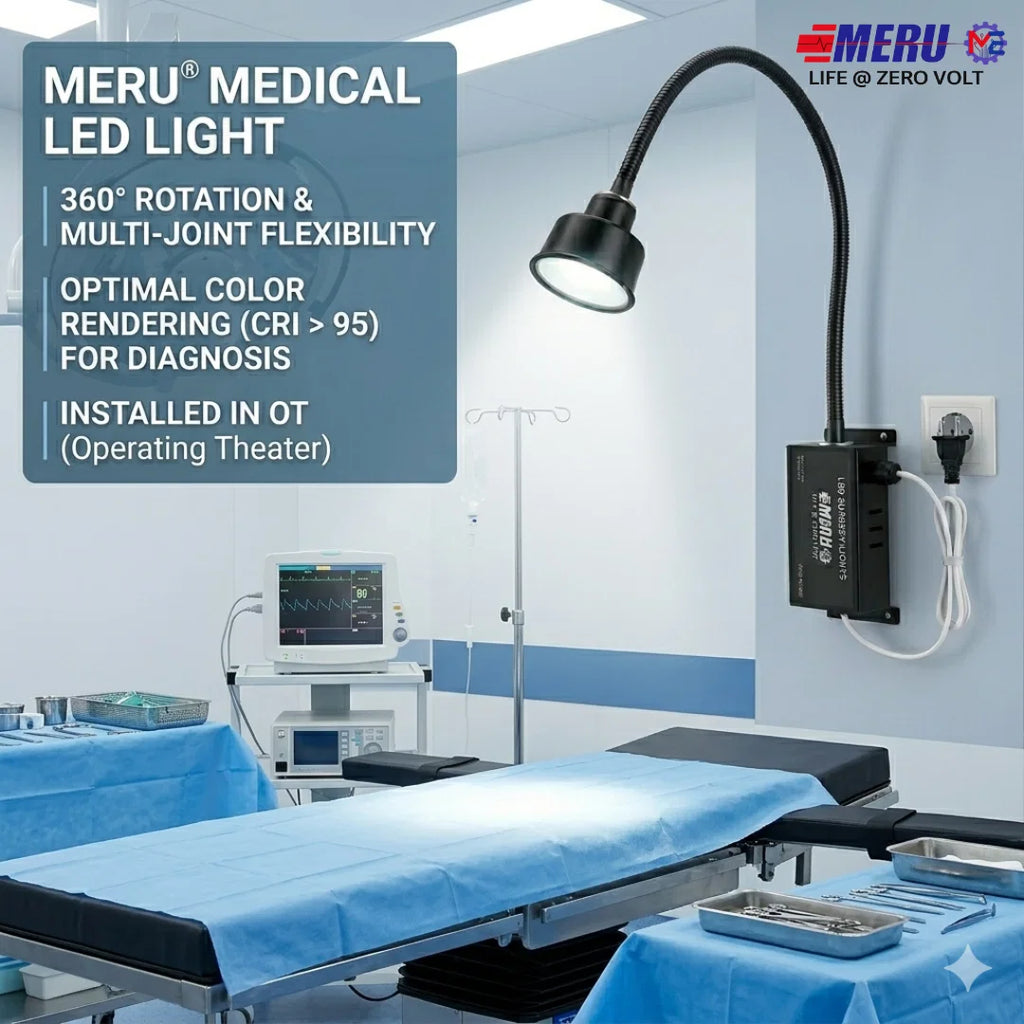 3 LED Examination Light Wall mounting 30K Lux capacity