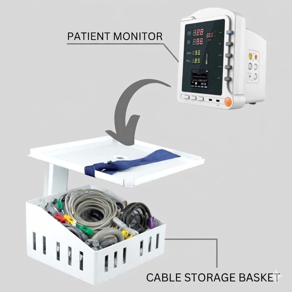 Patient Monitor Wall Mount Stand Compatible with All Multipara Patient Monitor.