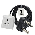 16 Amp Heavy Duty Extension Board 16 A Heavy Power Strip | Ideal for EV, AC, Refrigerator, Microwave, Washing Machine | (15A Extension Board, 1 Meter)