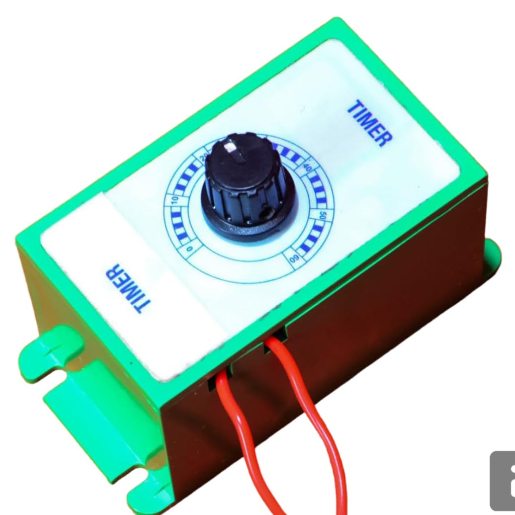 Automatic Switch Off Timer for Water Pumps 0.5 HP - 2 HP, Gysers, Water Heaters, Exaust Fans, Water Coolers, Lightings, Switch Off Automatically. (0-60 Minutes Adjustable)