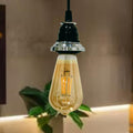Ceiling Hanging Light Stainless Steel 304 & Black Pendant for Dining Table, Living Room, Bedroom, Restaurants, Offices, Cafes, Hotels. E27 Bulb Type. (Bulb Not Included) (SS 304)