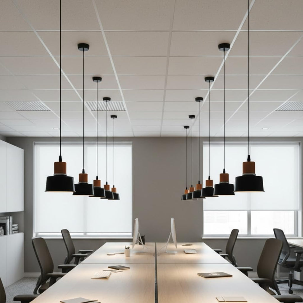 Ceiling Hanging Light Antique Golden Black Pendant for Dining Table, Living Room, Bedroom, Restaurants, Offices, Cafes, Hotels. 9 Watts LED Bulb Included (Antique Golden Black)