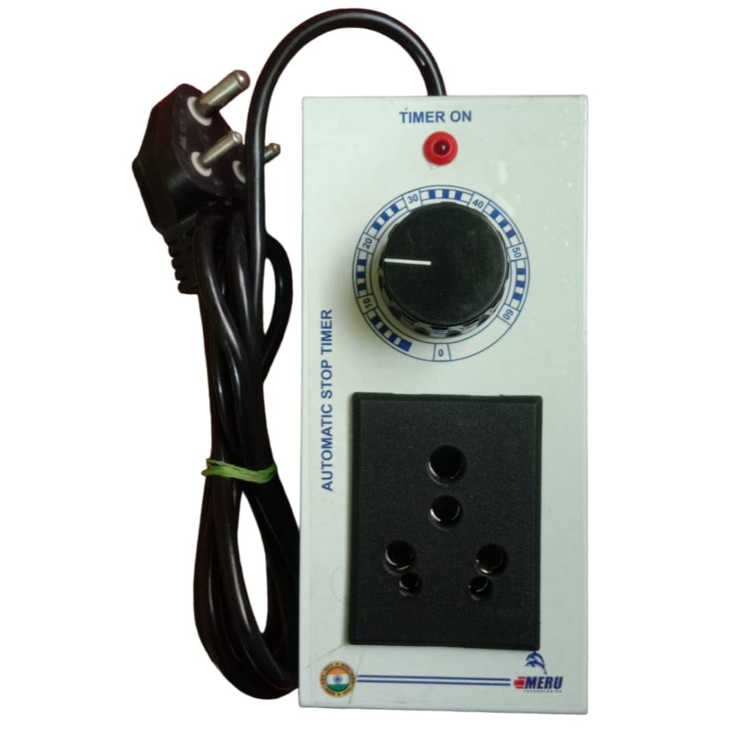 Mechanical Timer for Fogger, Autoclaves, Fumigation Machine, and Domastic Applications 0-60 Minutes Adjustable