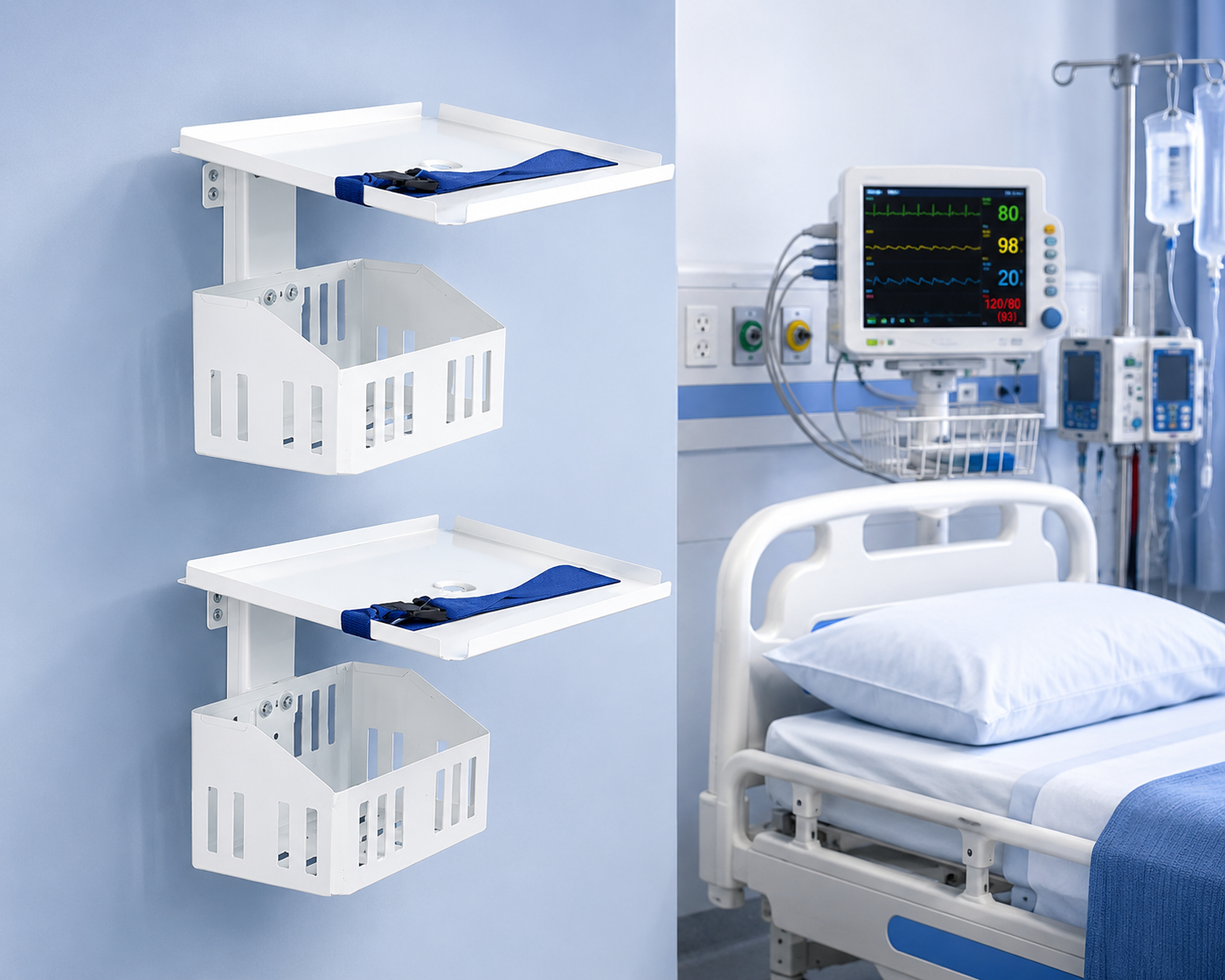 Patient Monitor Wall Mount Stand Compatible with All Multipara Patient Monitor.