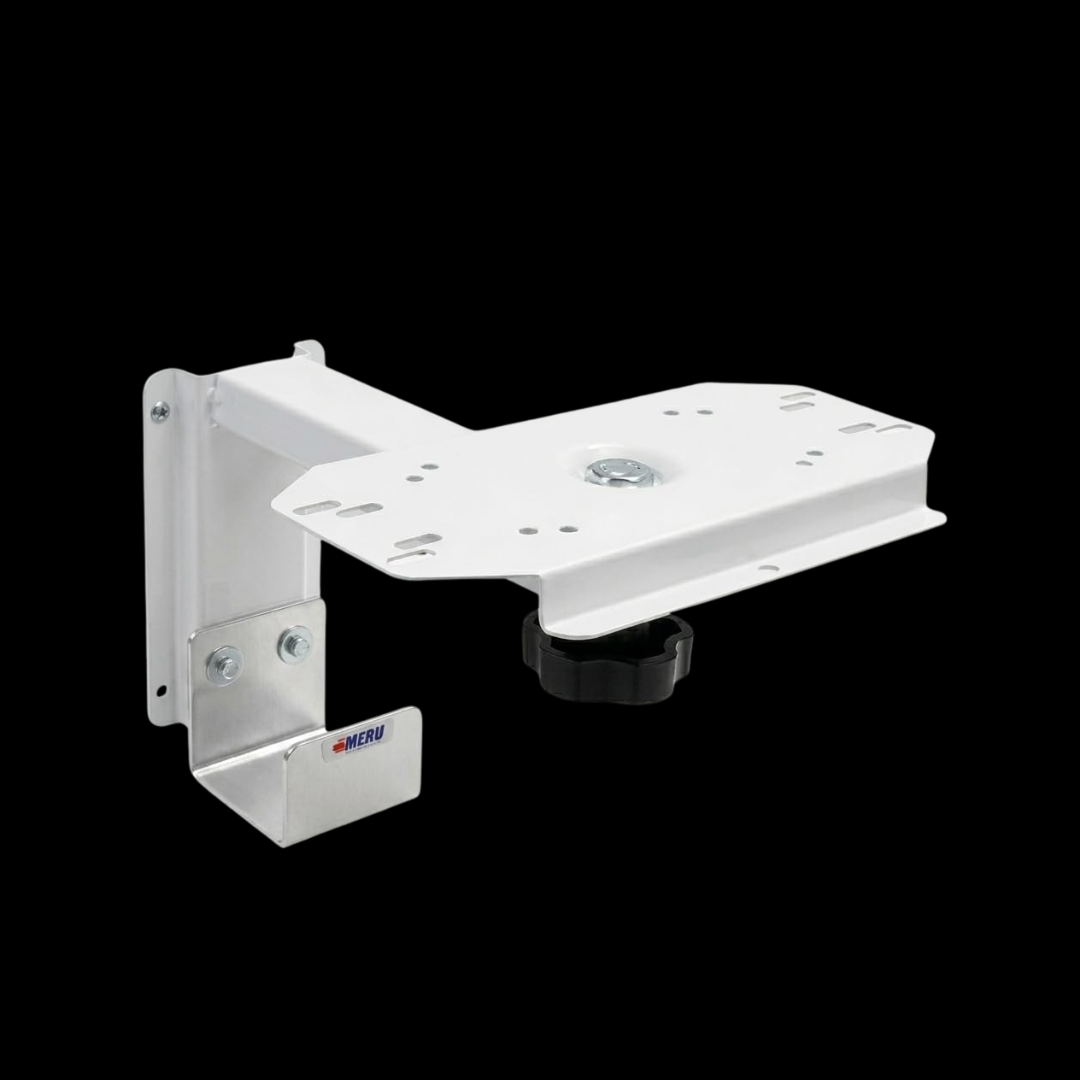 Wall Mount for Patient Monitor | Heavy-Duty Powder-Coated Steel | Adjustable Left & Right Movement with Ergonomic Black Knob