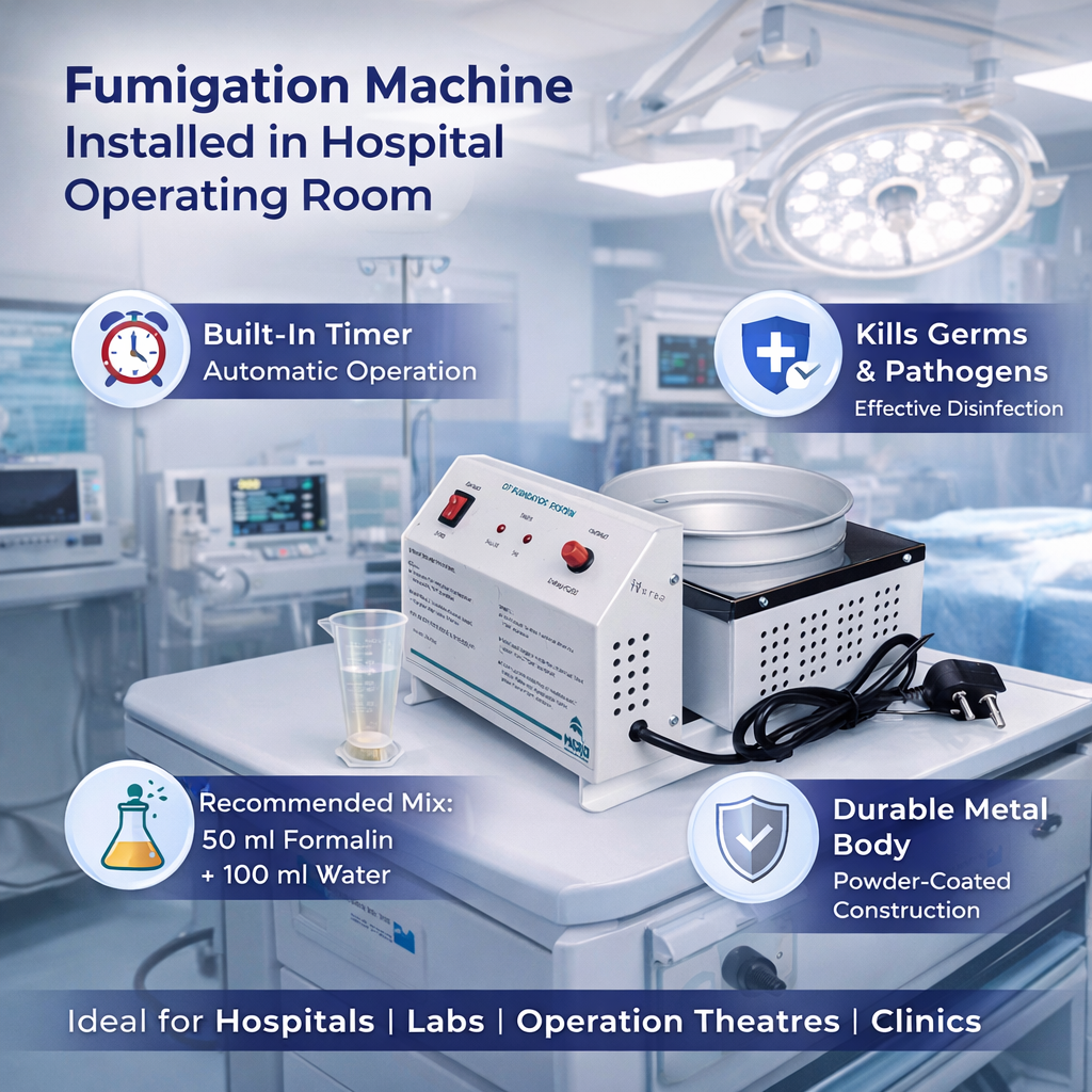OT Fumigation Machine With Inbuilt Automatic Cut off Timer for Hospitals, OT, Dental Clinics, Microbiology Labs